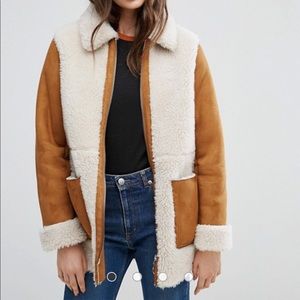 ASOS Faux Shearling Coat